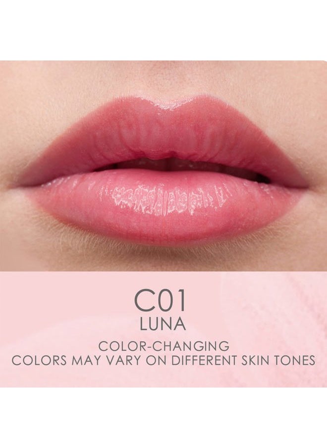 CATKIN Tinted Lip Balm Color Changing Lipstick Ultra Hydrating 100% Natural Lip Moistrurizer with Vitamin E Nourishing For Cracked & Dry Lips 0.12 oz Pink