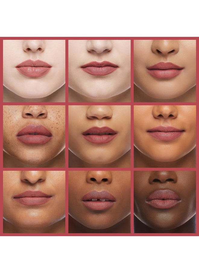 Dark Pink Lipstick Crayon - Matte - Power Puff