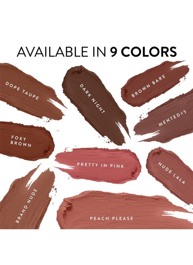 Cosmetics Nude Lipstick for Women, Semi-Matte Long-Lasting Lip Stick, Moisturizing Vegan, Paraben & Cruelty-Free, Enhances All Complexions, Perfect for Everyday Makeup, Mented No. 5