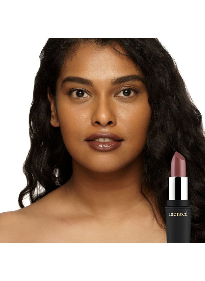 Cosmetics Nude Lipstick for Women, Semi-Matte Long-Lasting Lip Stick, Moisturizing Vegan, Paraben & Cruelty-Free, Enhances All Complexions, Perfect for Everyday Makeup, Mented No. 5