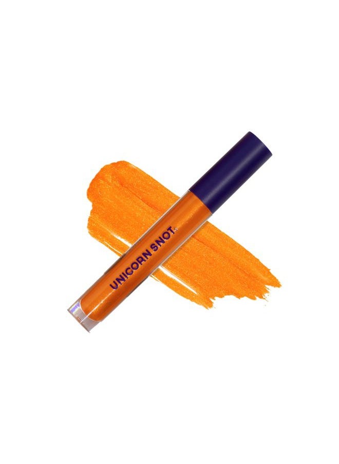 Liquid Metal Lip Paint - Metallic Lip Gloss - Non-drying, Long-lasting Liquid Lipstick, Intense Pigment Color with Metallic Shimmer - Vegan, Cruelty-Free Makeup, Orange (Blaze)