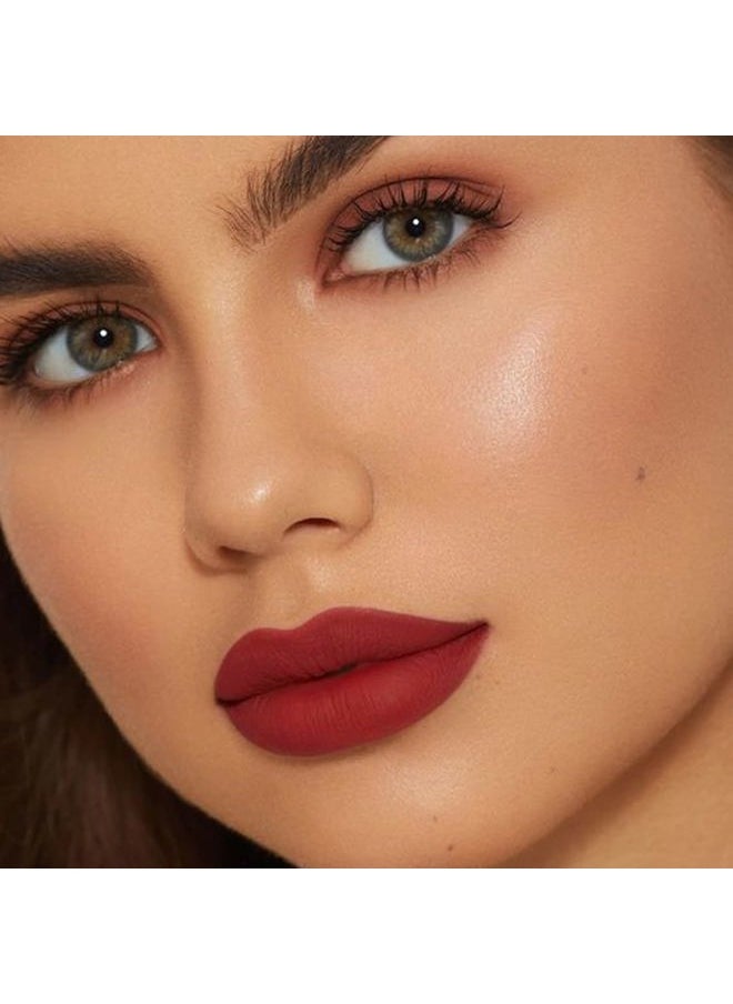 Matte Lip Crayon Lipstik Pencil Velvety Creamy Matte Lip Liner Full Coverage High Pigment Waterproof Long Lasting Lipstick for Women, Matte Lip Color with Smooth