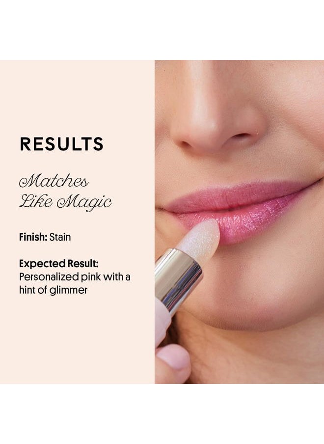 Glimmer Balm, pH Lip Balm, Color Changing Lipstick and Tinted Lip Balm, Vegan & Cruelty Free Lip Balm, Hydrate & Plump, Pink Shimmer Lipstick, Unicorn