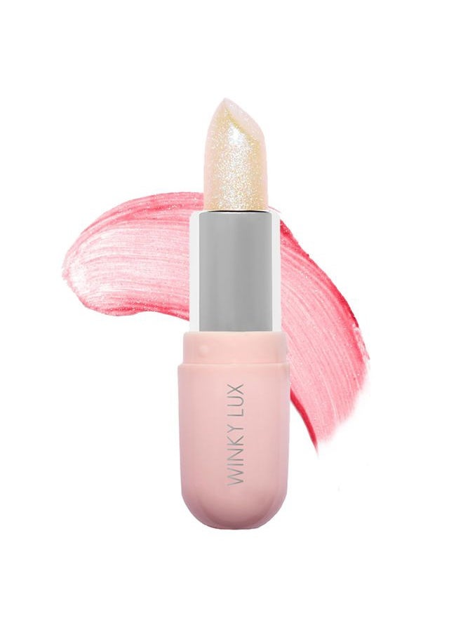 Glimmer Balm, pH Lip Balm, Color Changing Lipstick and Tinted Lip Balm, Vegan & Cruelty Free Lip Balm, Hydrate & Plump, Pink Shimmer Lipstick, Unicorn