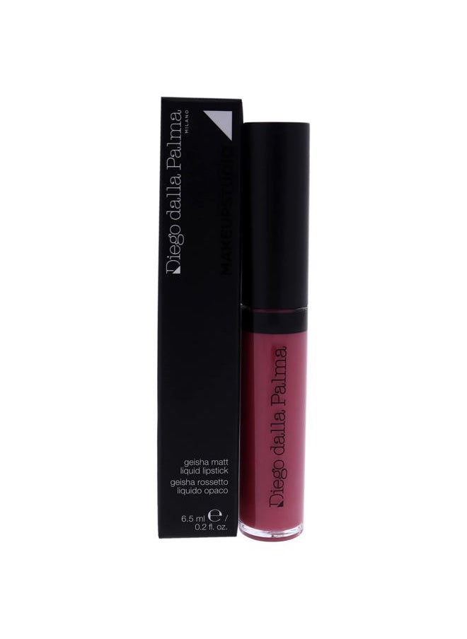 Makeupstudio Geisha Matt Liquid Lipstick - Incredibly Creamy Texture - Non-Dusty Matte Finish - Soft And Luscious Lips - Hyper-Velvety And Intense Color - 03 Zen Garden - 0.2 Oz
