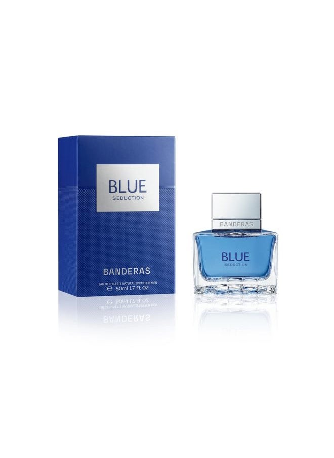 Antonio Perfumes - Blue Seduction - Eau de toilette for Men - Long Lasting - Fresh and Casual Fragance - Ideal for Day Wear - 1.7 Fl. Oz