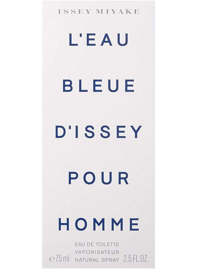 L'eau Bleue D'issey Pour Homme By Issey Miyake For Men. Eau De Toilette Spray 2.5 Ounces