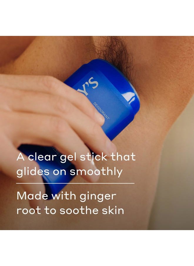 Aluminum Free Deodorant for Men - Odor Control, Stone Scent, 2.5 Oz, 3-Pack, Men's Deodorant