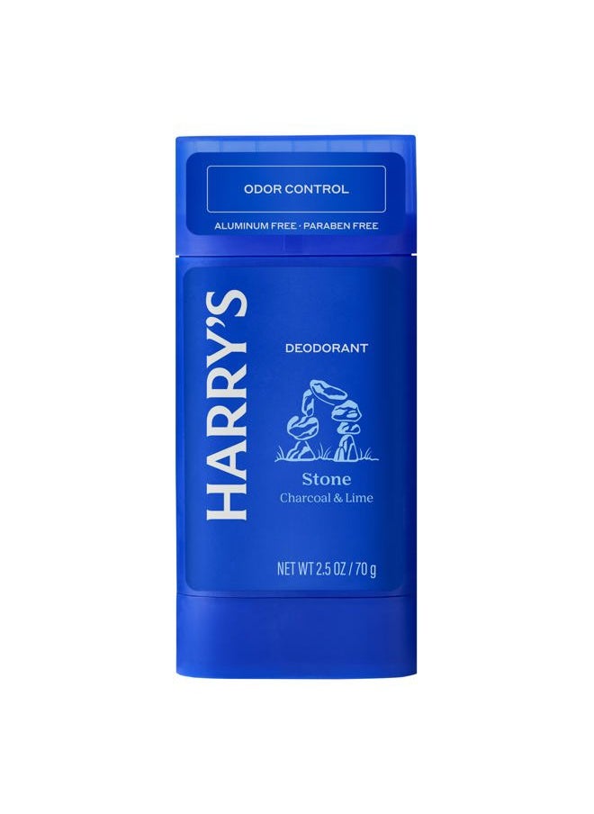Aluminum Free Deodorant for Men - Odor Control, Stone Scent, 2.5 Oz, 3-Pack, Men's Deodorant