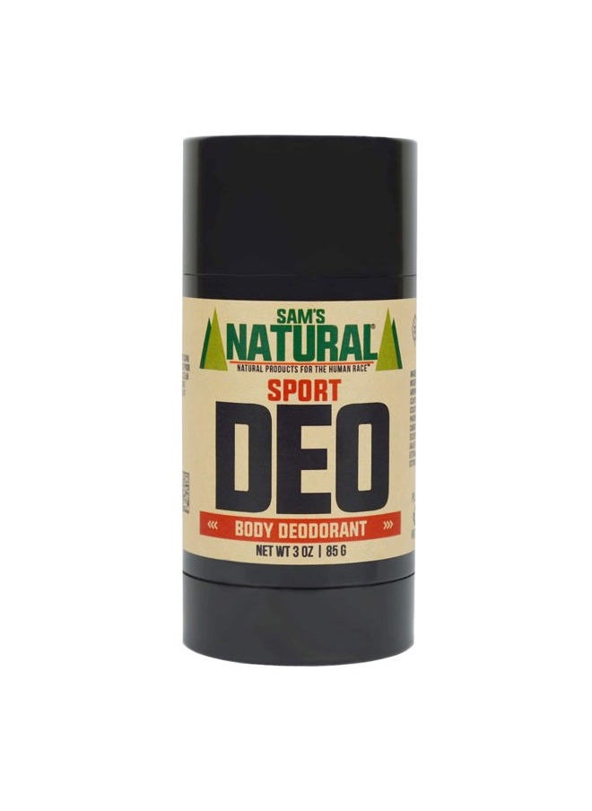 Deodorant - Sport - Holiday Gifts - Stocking Stuffers - Gifts for Men - Aluminum Free DEO - No phthalates, parabens, sulfates, or dyes - Vegan, Cruelty Free - 3 oz