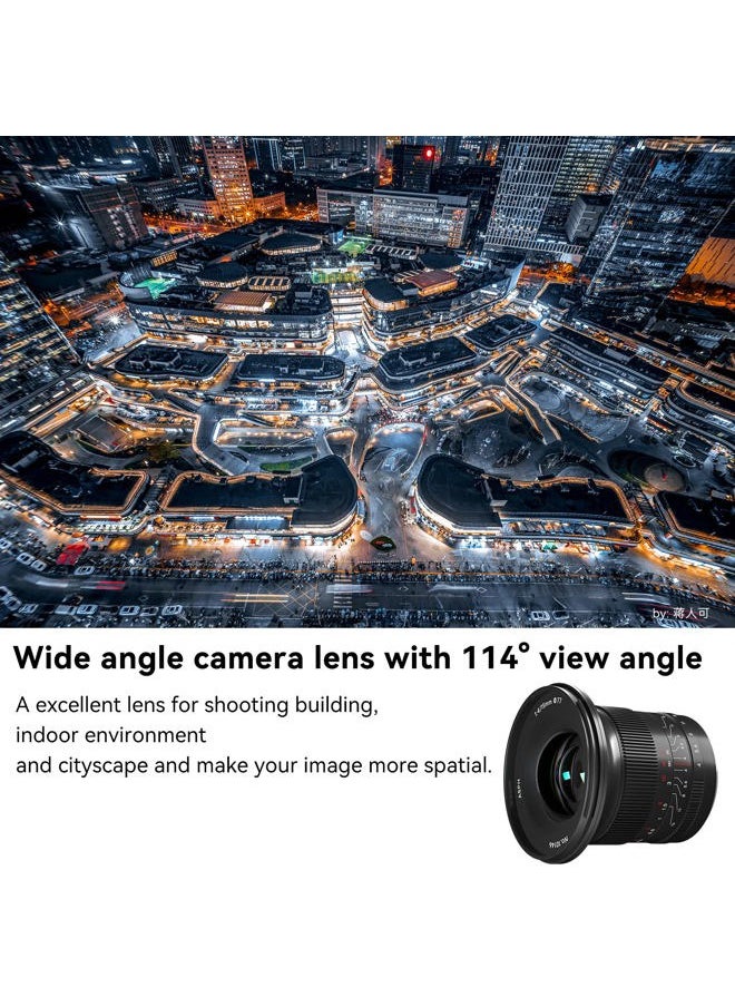 15mm F4 Full Frame Manual Fixed Focus Lens Compatible for Sony E Mount