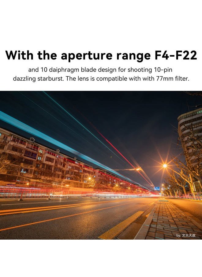 15mm F4 Full Frame Manual Fixed Focus Lens Compatible for Sony E Mount