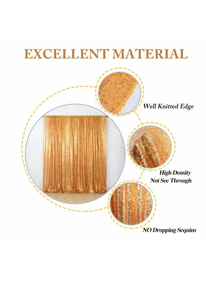 Sequin Backdrop 4FTx6FT-Gold Backdrops Photography Background for Wedding/Party/Curtain/Birthday/Christmas/Prom/Other Event Decor -(48inx72in) (Gold)