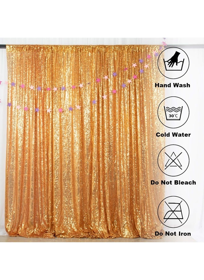 Sequin Backdrop 4FTx6FT-Gold Backdrops Photography Background for Wedding/Party/Curtain/Birthday/Christmas/Prom/Other Event Decor -(48inx72in) (Gold)