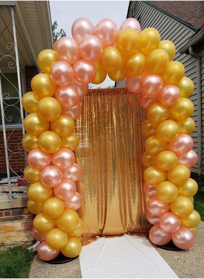 Sequin Backdrop 4FTx6FT-Gold Backdrops Photography Background for Wedding/Party/Curtain/Birthday/Christmas/Prom/Other Event Decor -(48inx72in) (Gold)