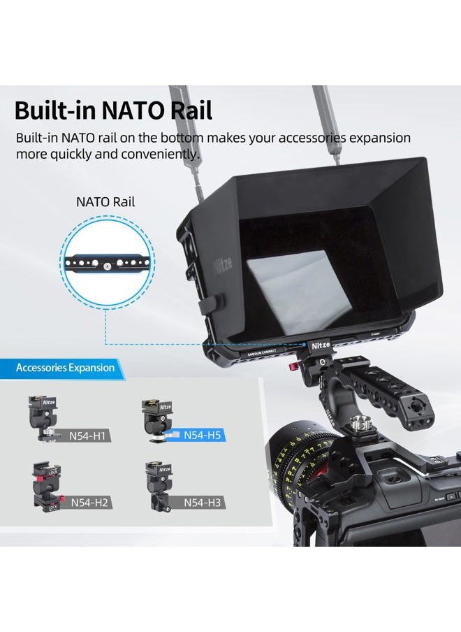 Cage for Atomos Shogun/Shogun Ultra/Shogun Connect Monitor with Mounting Plate and Sunhood - JT-A03C