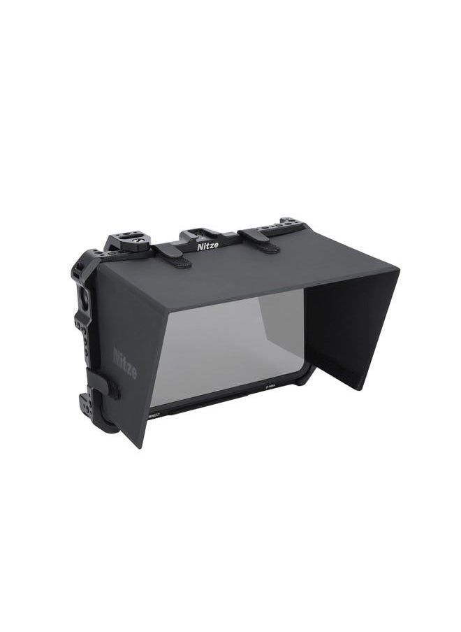 Cage for Atomos Shogun/Shogun Ultra/Shogun Connect Monitor with Mounting Plate and Sunhood - JT-A03C