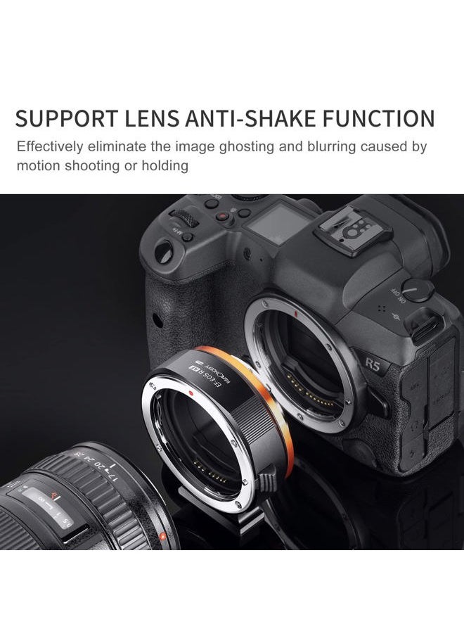 EF-EOS R Lens Adapter, Auto Focus EF/EF-S to EOS R Lens Mount Adapter Compatible with Canon EOS R, RP, R5, R6, R6II, R7, R8, R10, R50, R100 Cameras
