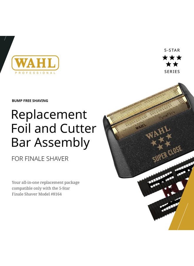 5 Star Finale Shaver Replacement Foil Cutter Bar Assembly Model 7043 Super Close Shaving