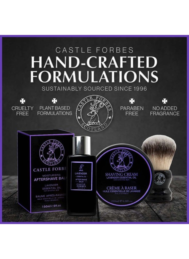 Forbes Lavender Aftershave Balm For Men, 5 fl.oz. | Moisturizing After Shave Lotion w/ Essential Oils | Soothing & Refreshing Face Balm | Alcohol Free Post Shave Skincare For All Skin Types