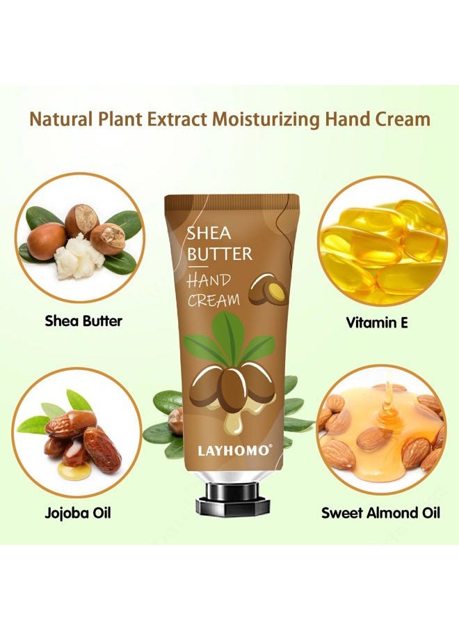 10 Pack Christmas Gifts Hand Cream Set,Christmas Gifts for Women,Stocking Stuffers for Teen Girls Party Gifts Travel Size Lotion Shea Butter Hand Cream for Dry Hands,10 Different Fragrances