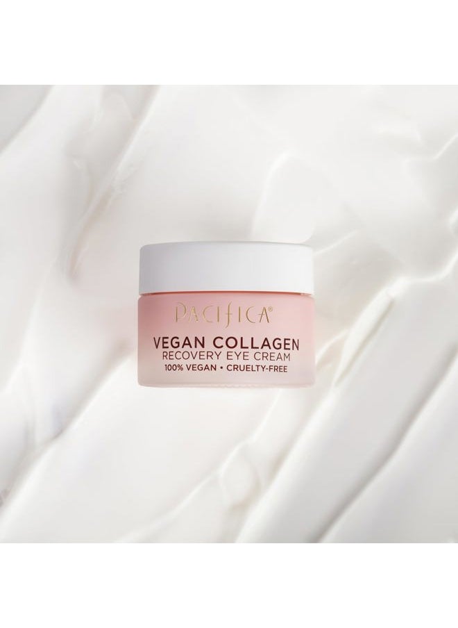 Beauty, Vegan Collagen Overnight Recovery Eye & Face Cream, Hyaluronic Acid, Caffeine, Vitamin C & E, Hydrating & Moisturizing Skin Care for Aging and Dry Skin, 15ml - 0.5 fl oz