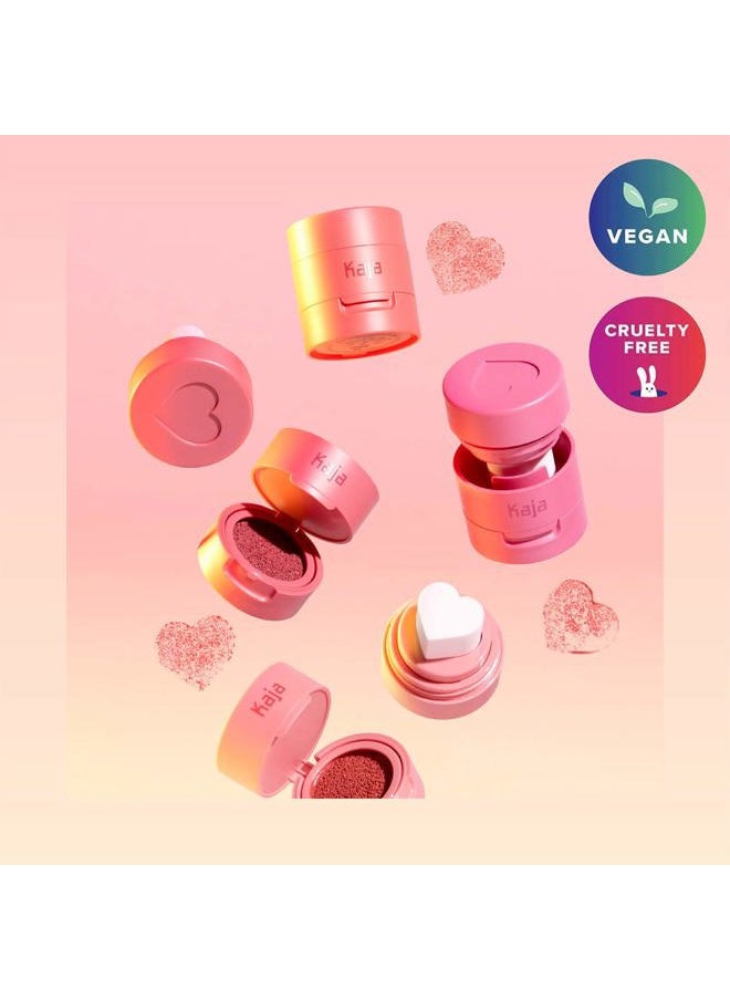 Blush - Cheeky Stamp | Gift, 7 Shades, Buildable & Blendable Shade with Heart-shaped Applicator, Rosy Finish, 01 Coy, 0.17 Oz