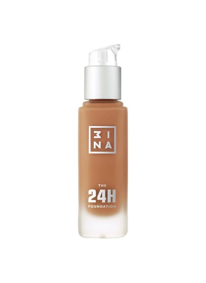 The 24H Foundation 663-24H Long-Wearing Formula - Medium To High Buildable Coverage - Smooth Matte Finish - Expanded Shade Selection - Waterproof, Cruelty Free, Vegan Makeup - 1.01 Oz