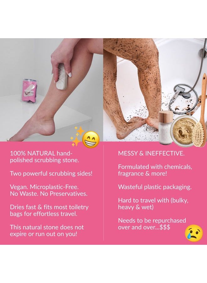 GET EVEN LEG SCRUB - Ingrown Hair Treatment For Women, Strawberry Legs Treatment, Natural Dead Skin Remover & Foot Scrub Exfoliator For Dry Skin and KP. Glowstone | Glow Stone