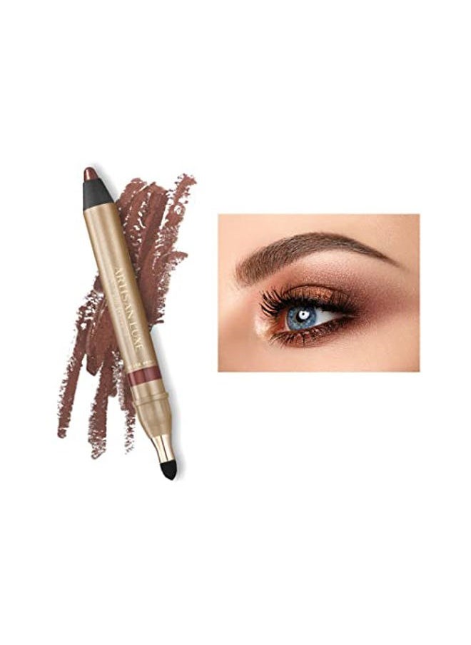 Beauty Velvet Jumbo Eyeliner Pencil - Smokey Eyes in 3 Minutes - Water-Proof, Smudge-Proof, Long-Lasting - Age-Defying Essential Oils (Shade: Shimmering Bronze)