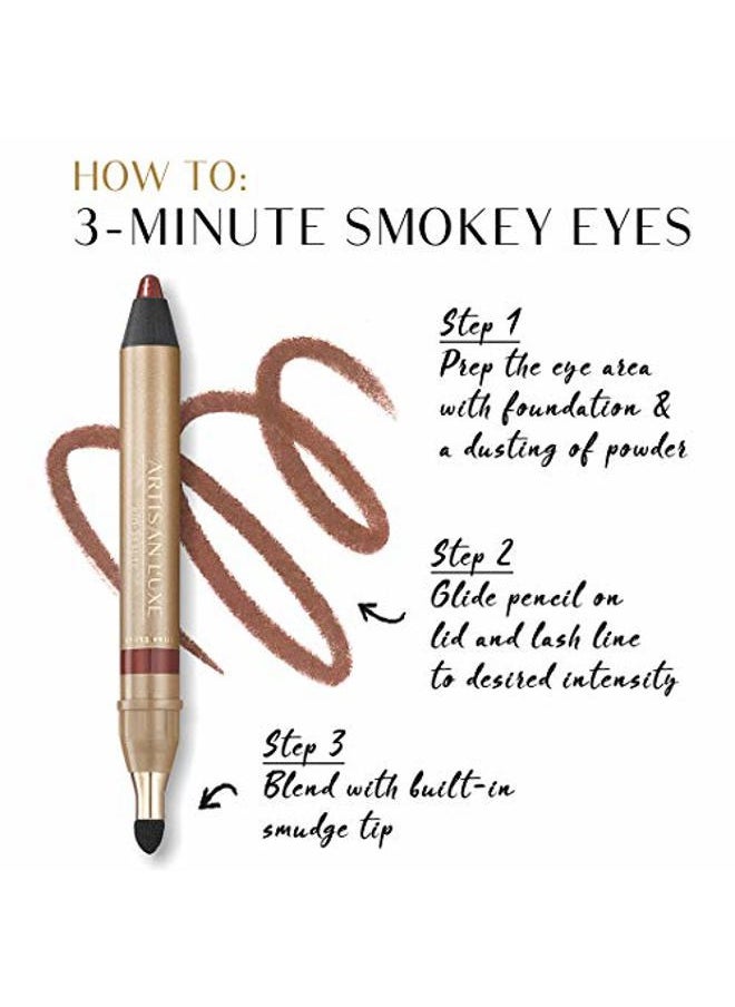 Beauty Velvet Jumbo Eyeliner Pencil - Smokey Eyes in 3 Minutes - Water-Proof, Smudge-Proof, Long-Lasting - Age-Defying Essential Oils (Shade: Shimmering Bronze)