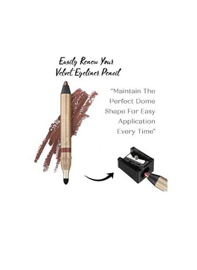 Beauty Velvet Jumbo Eyeliner Pencil - Smokey Eyes in 3 Minutes - Water-Proof, Smudge-Proof, Long-Lasting - Age-Defying Essential Oils (Shade: Shimmering Bronze)