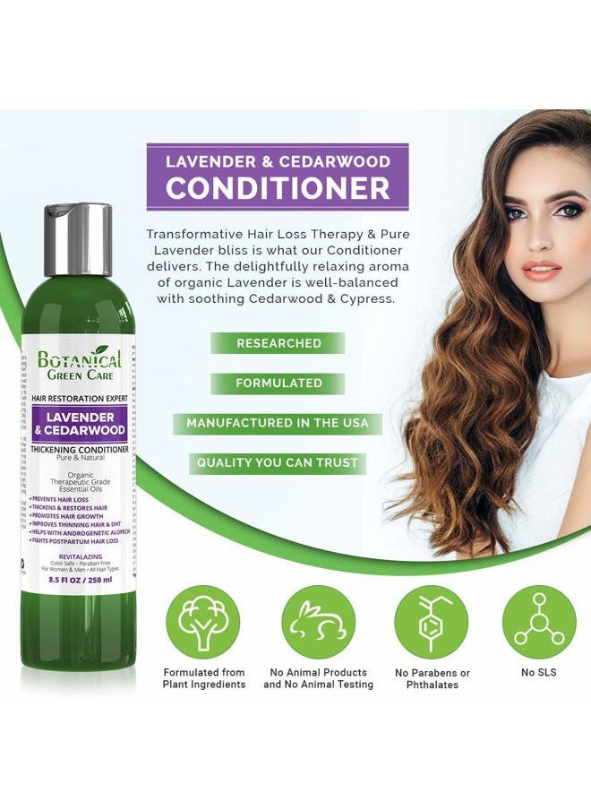 Lavender & Cedarwood Thickening Shampoo for Thinning Hair, Hair Loss Shampoo, Thickening Products for Women & Men, Hair Growth Shampoo