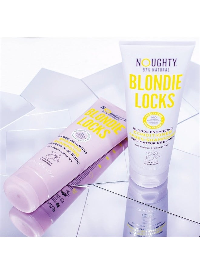 Blondie Locks Blonde Enhancing Conditioner, Vegan 97% Natural, Sulfate-Free Silicone-Free Paraben-Free Blonde Lightening Conditioner, 250 ml / 8.4 fl oz