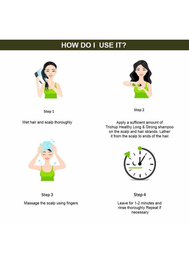 Pack of 2 - Trichup Herbal Shampoo - Healthy, Long & Strong - 100ml