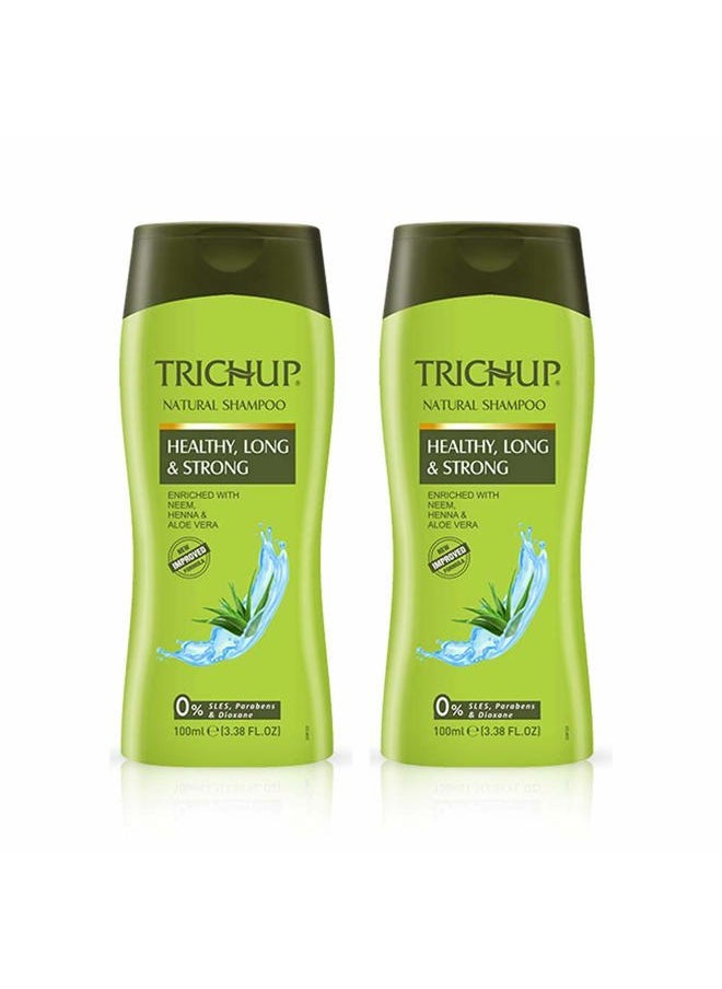 Pack of 2 - Trichup Herbal Shampoo - Healthy, Long & Strong - 100ml
