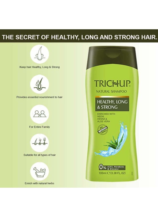 Pack of 2 - Trichup Herbal Shampoo - Healthy, Long & Strong - 100ml