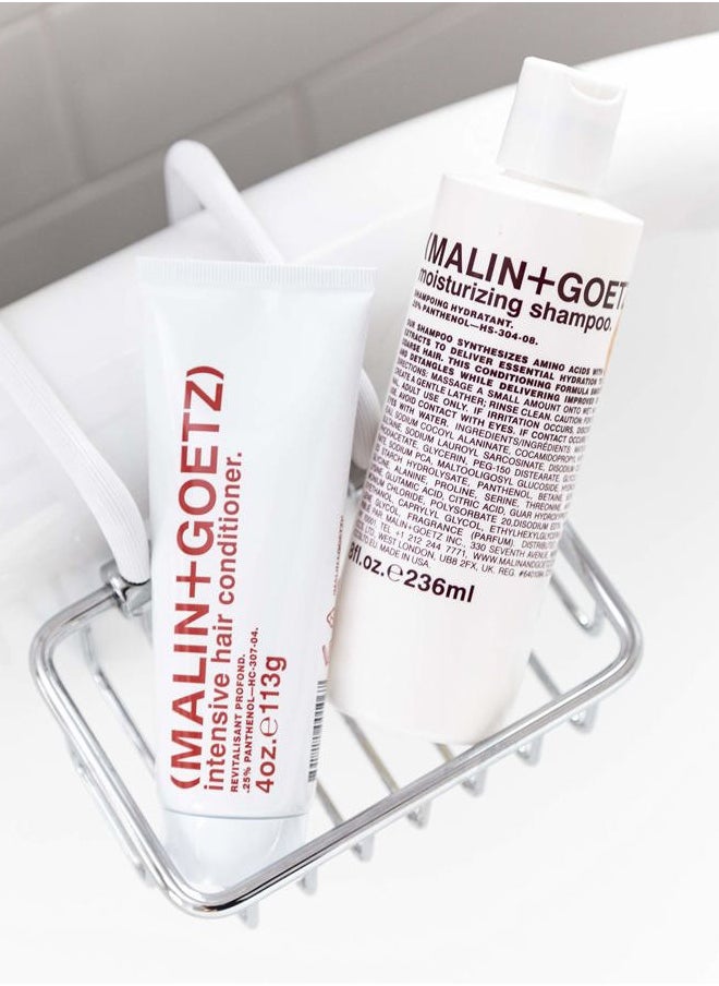 Malin + Goetz Moisturizing Hair Shampoo, 8 Fl. Oz. – Hydrating Shampoo for Women & Men, All Hair Types, Hair Treatment for Dry Damaged Hair, Vegan & Cruelty-Free