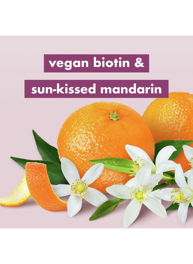 Love Beauty and Planet Sulfate-Free Shampoo Vegan Biotin & Sun-Kissed Mandarin Deep Cleanse, Hydrate, Strengthen, Volumize & Shine 5-in-1 Multi-Benefit Nourishing Shampoo 32 oz