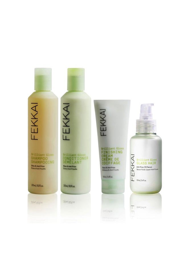 Brilliant Gloss Shampoo - 1 Liter - Transforms Hair with 4X Shine - Free of Sulfates, Parabens, Phthalates - Vegan, Cruelty-Free
