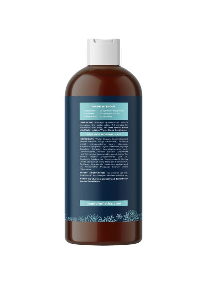 Sulfate Free Hard Water Shampoo - Deep Clarifying Shampoo for Build Up of Product and Minerals with Five Cleansing Mint Essential Oils for Replenishing Hydration and Hair Shine - Vegan & Cruelty Free