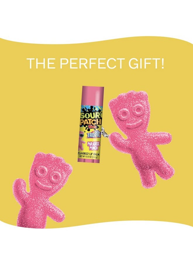 Sour Patch Kids–Flavored Lip Balm and Keychain Holder, (Flavor), 2-Piece Set