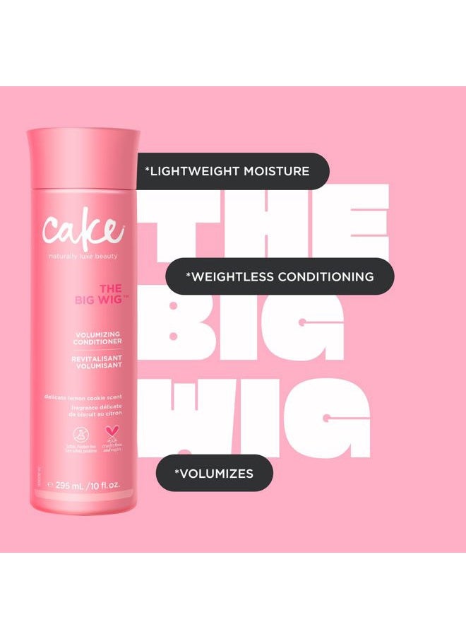 Volumizing Conditioner, The Big Wig – Body Boosting & Weightless Conditioning – With Sunflower Seed Oil, Rice Protein & Shea Butter – For All Hair Types – 10 Fl Oz / 295 ml