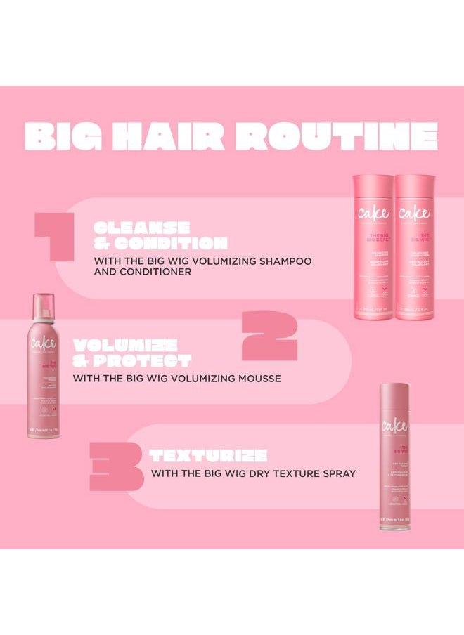 Volumizing Conditioner, The Big Wig – Body Boosting & Weightless Conditioning – With Sunflower Seed Oil, Rice Protein & Shea Butter – For All Hair Types – 10 Fl Oz / 295 ml