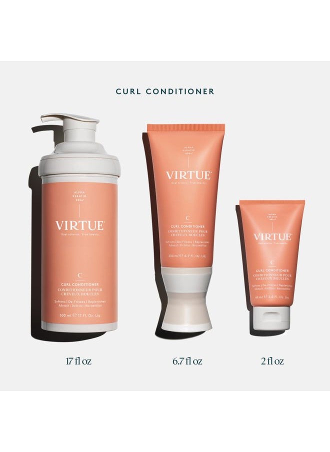 Curl Conditioner with Jojoba Oil, Sulfate Free, Hydrates, Nourishes & Repairs Curly Hair with Frizz Control, Color Safe