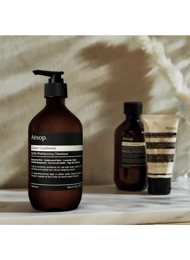 Classic Conditioner | Lightly Nourish, Soften, Shine, Hydrate, Disentangle Hair | Bergamot Mint, Cedarwood Bark, Lavender Stem | 16.9 oz / 500mL