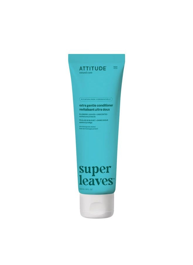 Extra Gentle Hair Conditioner, Soothes Dry Scalp, Naturally Derived Ingredients, Vegan Detangler, Dermatologically Tested, Unscented, 8 Fl Oz