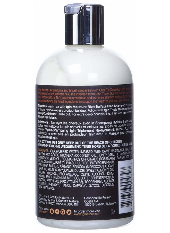 tgin Triple Moisture Replenishing Conditioner for Natural Hair, 13oz