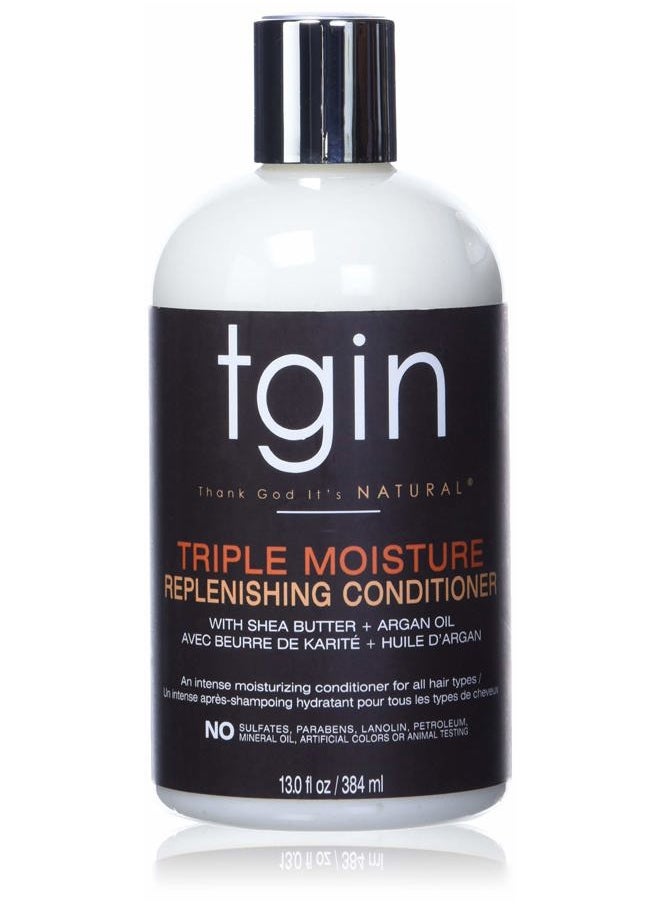 tgin Triple Moisture Replenishing Conditioner for Natural Hair, 13oz