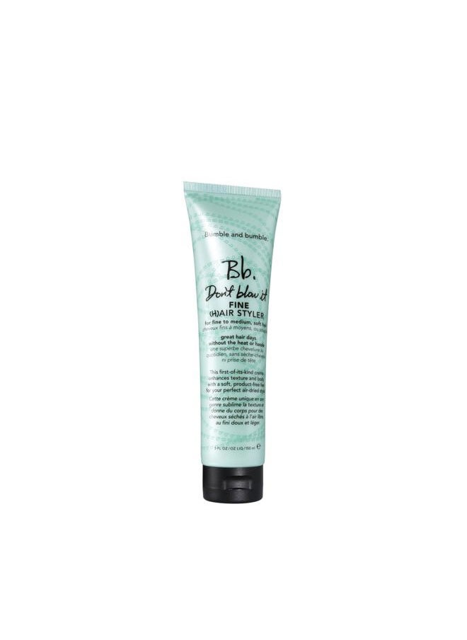 . Don't Blow It Fine (H)air Styler Air Dry Cream | For Fine to Medium Hair, 5 Fl Oz